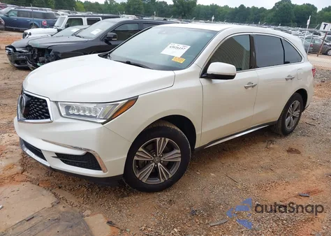 2019 Acura Mdx Standard z USA, uszkodzony, nr VIN 5J8YD3H31KL011373